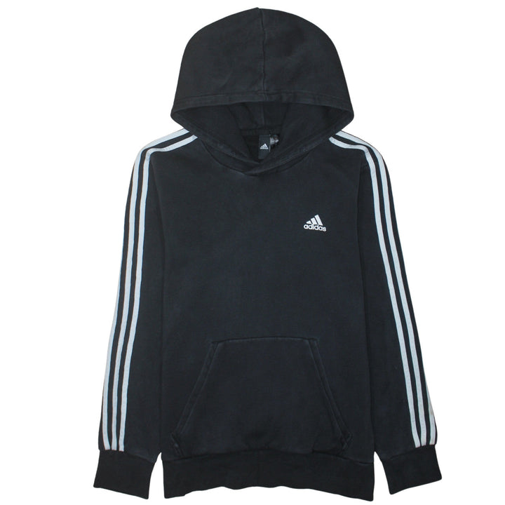 Adidas Men's Black Pullover Hoodie M Regular Fit Sports Fleece
