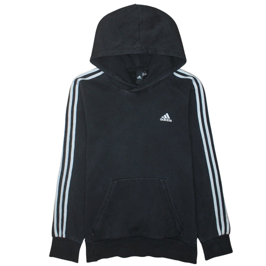 Adidas Men's Black Pullover Hoodie M Regular Fit Sports Fleece