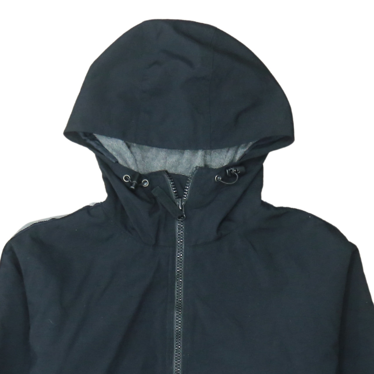 GAP Men's Black Hooded Nylon Full Zip Lined Winter Jacket Size S