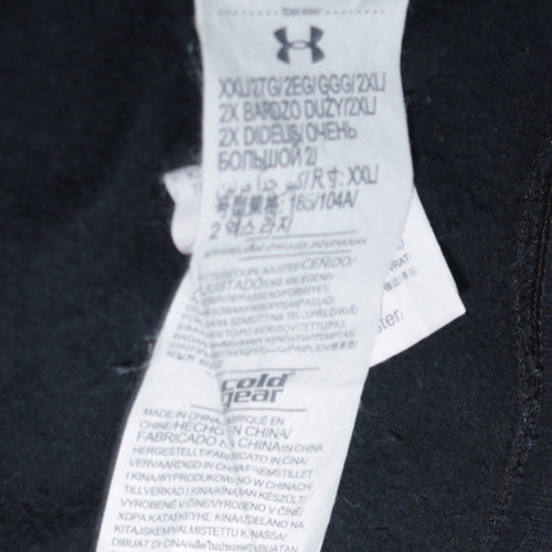 Under Armour Men's Black Pullover Hoodie 2XL ColdGear Fleece