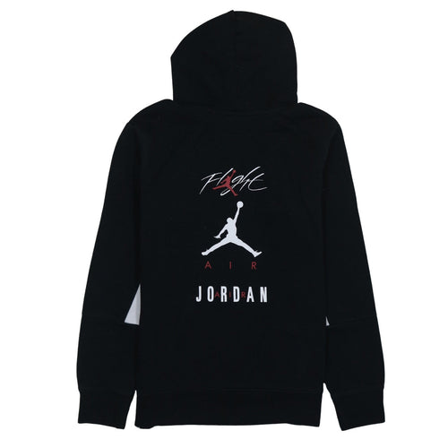 Jordan Boys Black Pullover Hoodie XL Flight Graphic Print Cotton Blend