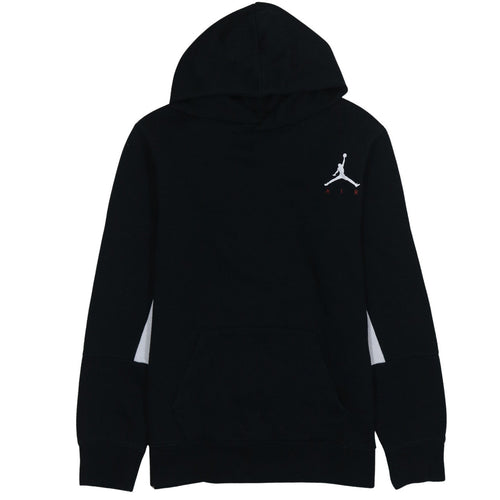 Jordan Boys Black Pullover Hoodie XL Flight Graphic Print Cotton Blend