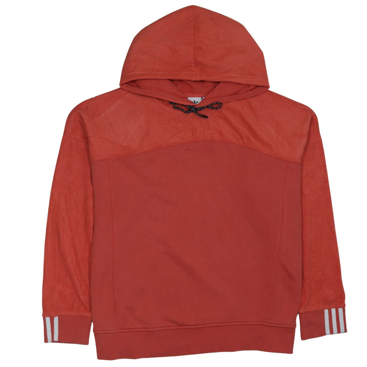 Adidas Womens Orange Hooded Pullover Sweatshirt Size 22 XL