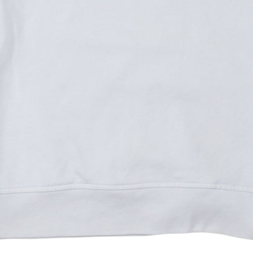 Levi's Womens White Relaxed Fit Logo Sweatshirt Size M