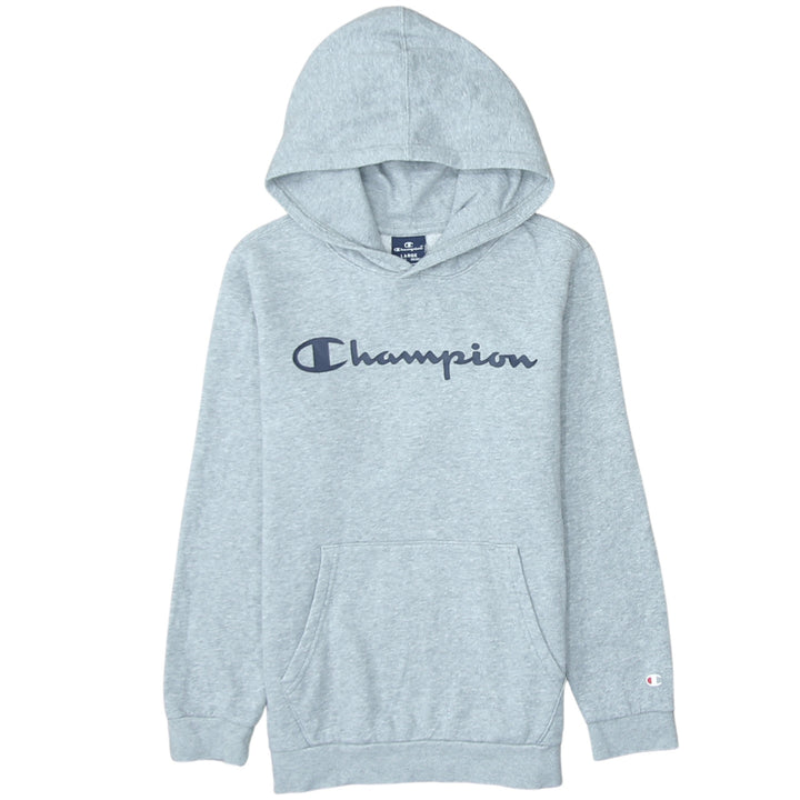 Champion Boys Grey Pullover Hoodie Large 11-12 Years Classic Logo Sweatshirt