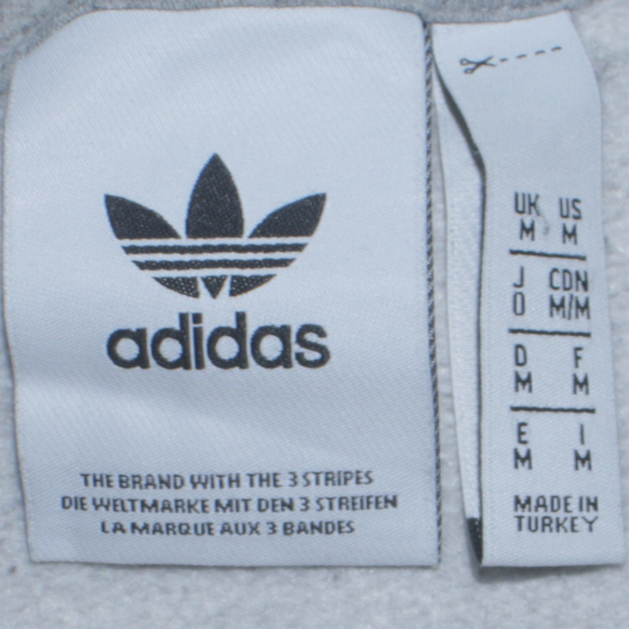 Adidas Men's Grey Camouflage Logo Crew Neck Sweatshirt M
