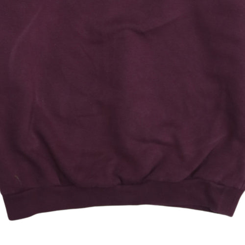 Adidas Womens Burgundy Crew Neck Sweatshirt Size 8 Regular Fit