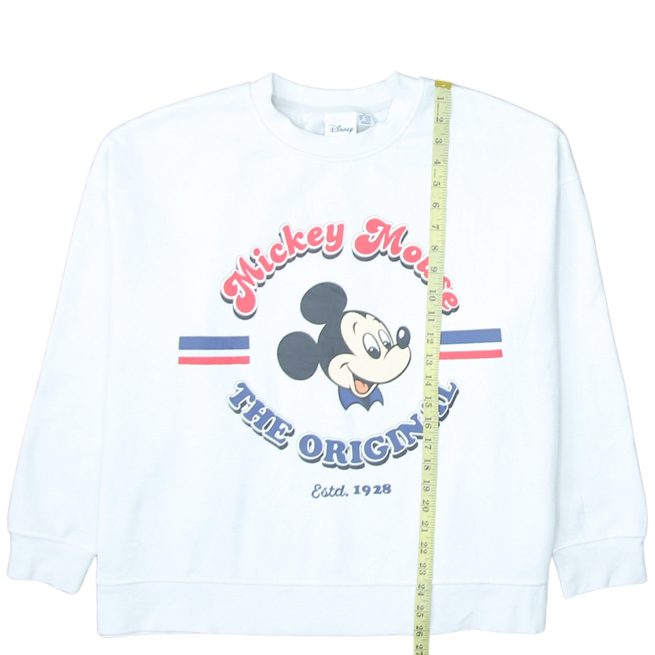 Disney Primark Womens White Mickey Mouse XL Sweatshirt Pullover