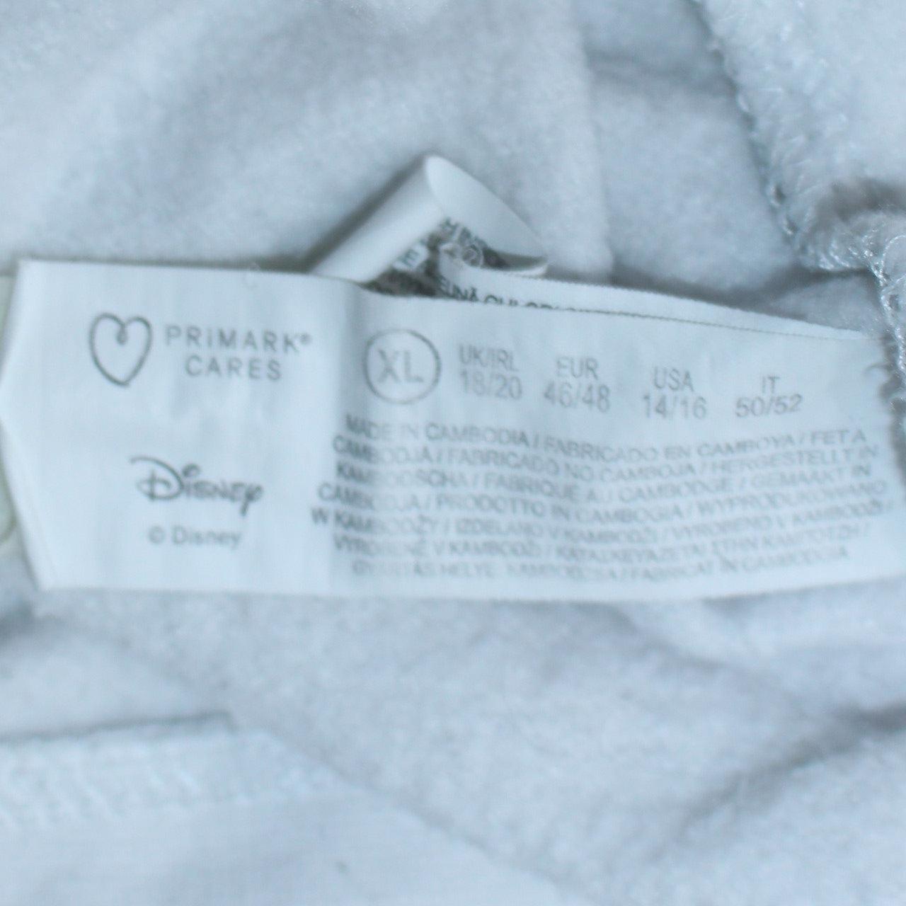 Disney Primark Womens White Mickey Mouse XL Sweatshirt Pullover