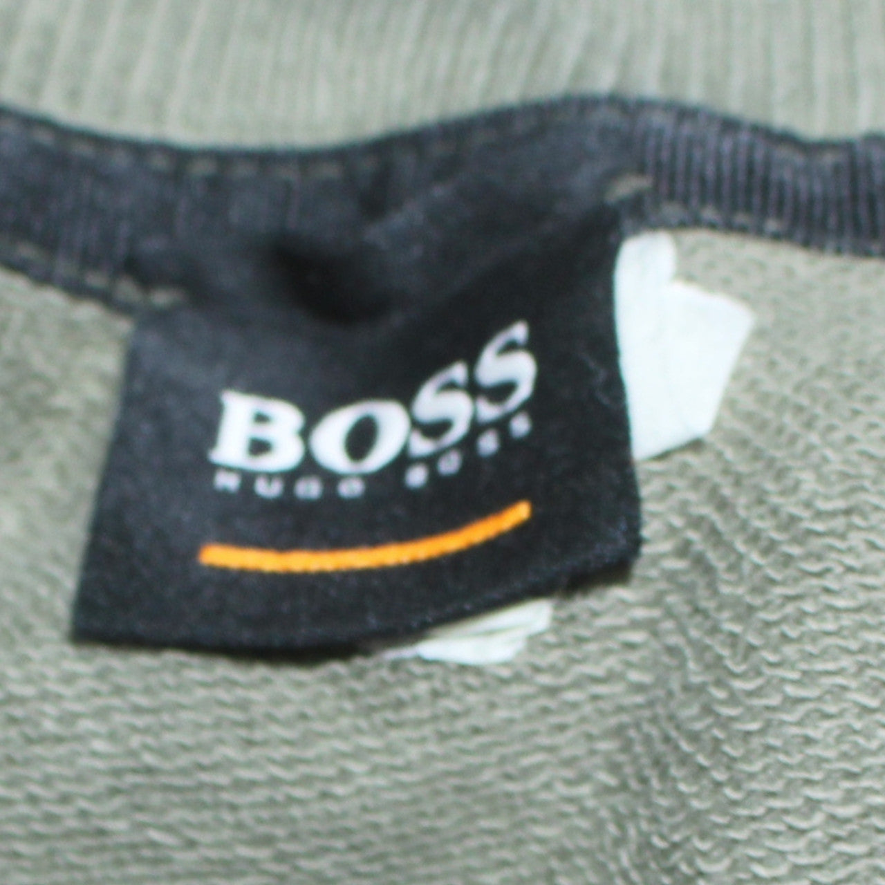 Hugo Boss Men Green Small Pullover Crew Neck Sweatshirt
