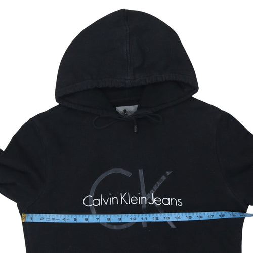 Calvin Klein Jeans Men's Black Logo Pullover Hoodie Size M