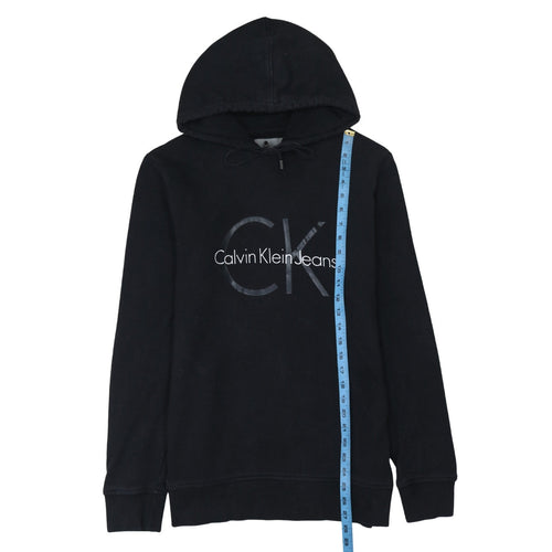 Calvin Klein Jeans Men's Black Logo Pullover Hoodie Size M
