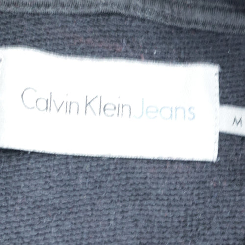 Calvin Klein Jeans Men's Black Logo Pullover Hoodie Size M