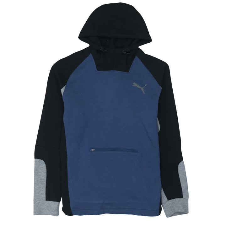 Puma Men’s Blue Pullover Hoodie Size L Sports Style