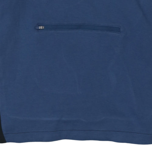 Puma Men’s Blue Pullover Hoodie Size L Sports Style