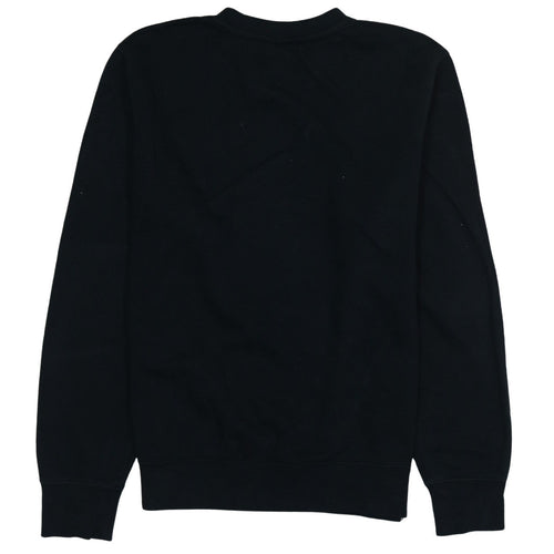 Nike Men's Black Small Crew Neck Pullover Fleece Sweatshirt