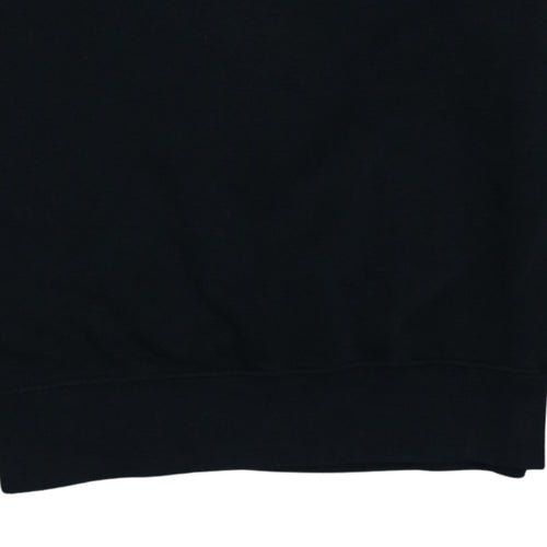 Nike Men's Black Small Crew Neck Pullover Fleece Sweatshirt