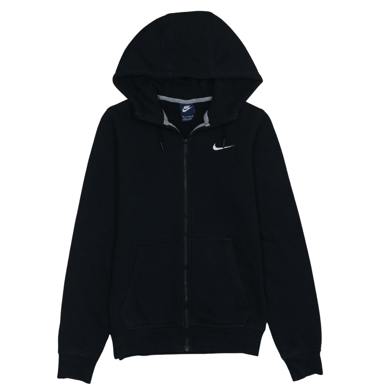Nike Men's Black Full Zip Hoodie XS Fleece Sweatshirt