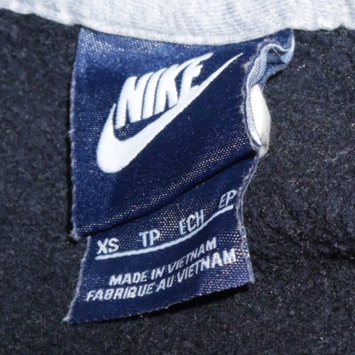 Nike Men's Black Full Zip Hoodie XS Fleece Sweatshirt
