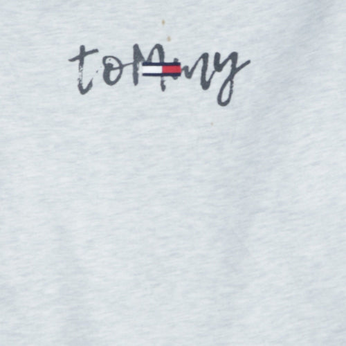 Tommy Jeans Women's Grey Small Logo Crew Neck Sweatshirt