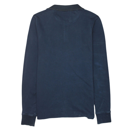 Timberland Men's Blue XS 1/4 Zip Collared Sweatshirt