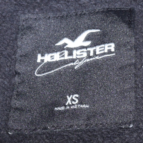 Hollister Mens Black XS Crew Neck Graphic Print Sweatshirt