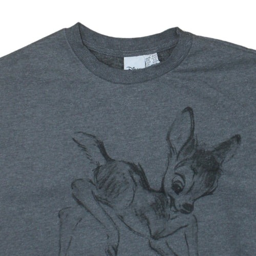 Disney Primark Women's Grey Bambi Sweatshirt Size 10-12