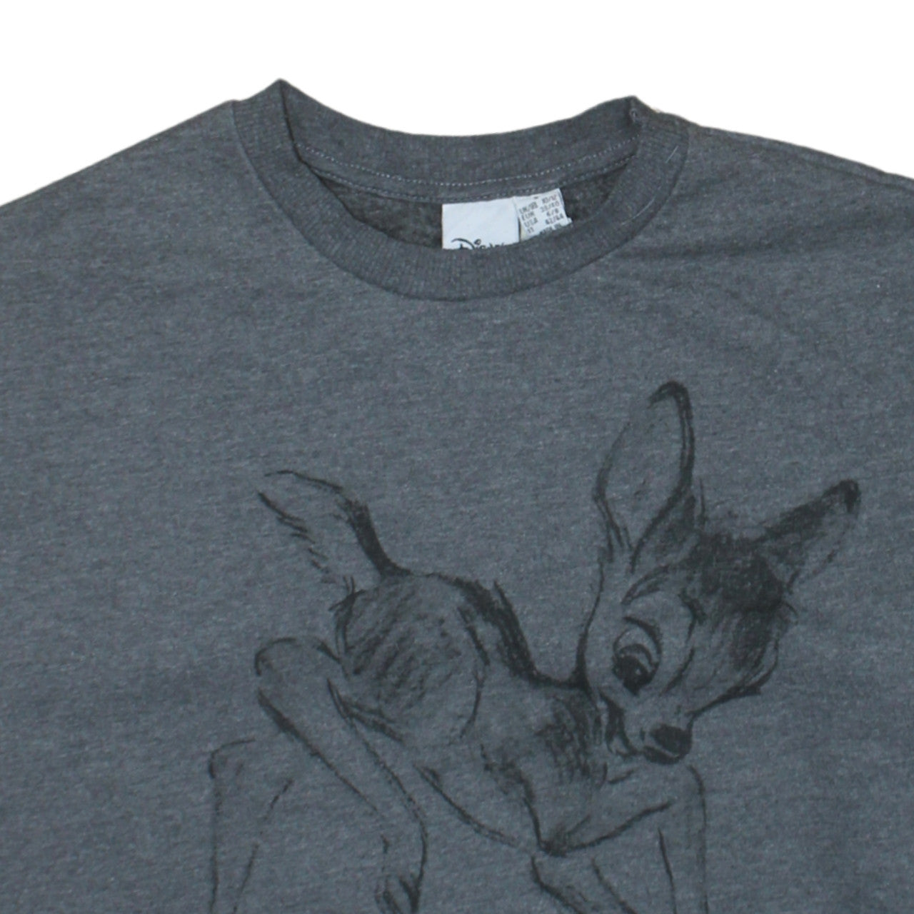 Disney Primark Women's Grey Bambi Sweatshirt Size 10-12