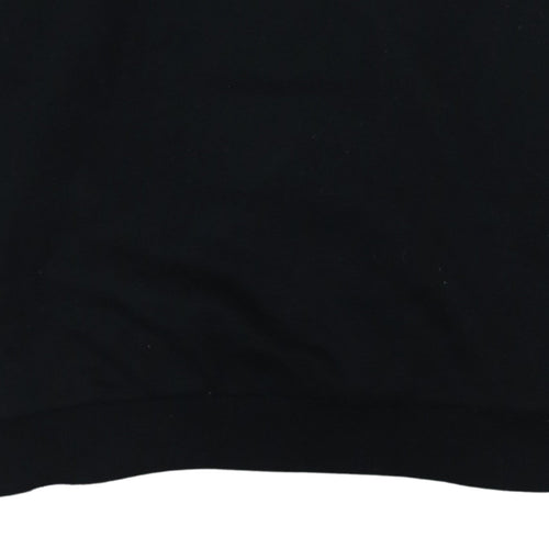 FILA Mens Black XS 1/4 Zip Logo Fleece Sweatshirt