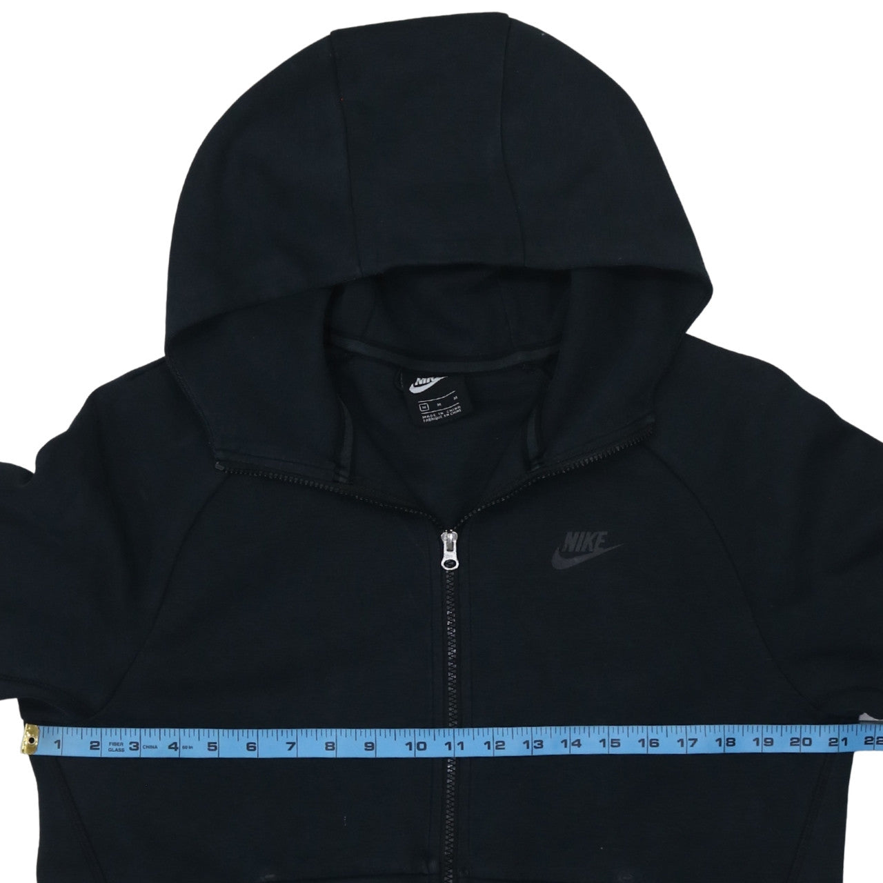 Nike Men's Black Full Zip Hoodie Medium Regular Fit