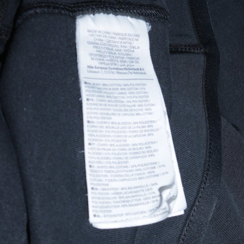 Nike Men's Black Full Zip Hoodie Medium Regular Fit