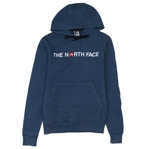 The North Face Men's Blue Pullover Hoodie Size S Graphic Logo