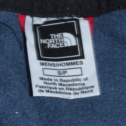 The North Face Men's Blue Pullover Hoodie Size S Graphic Logo