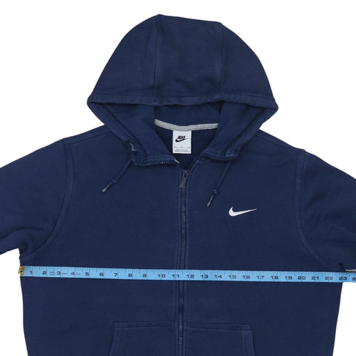 Nike Men's Blue Full Zip Hoodie Sweatshirt Size M