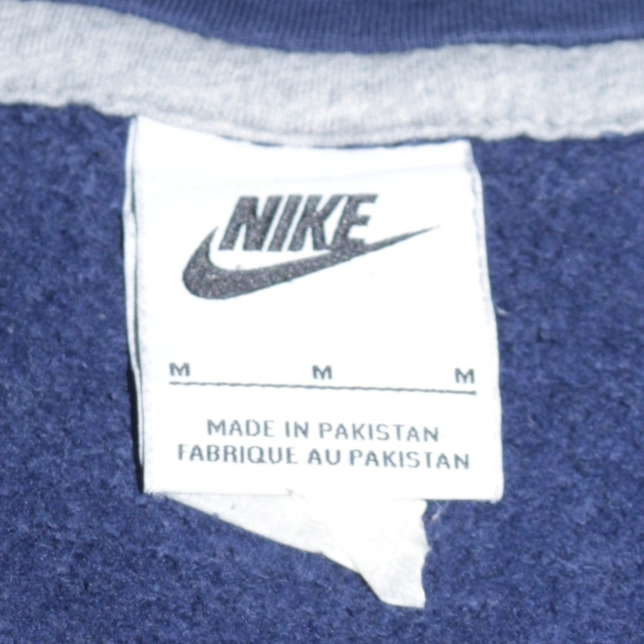 Nike Men's Blue Full Zip Hoodie Sweatshirt Size M