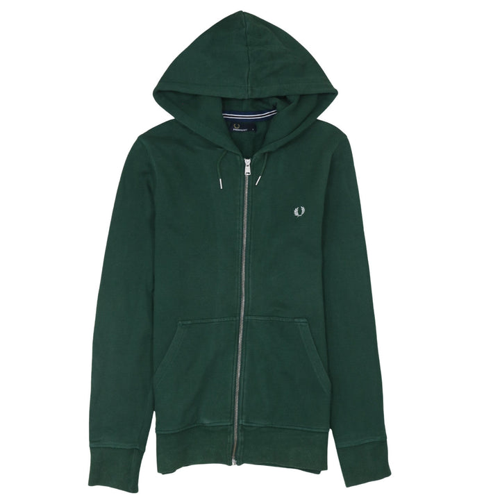 Fred Perry Men’s Green Full Zip Hoodie Small Regular Fit