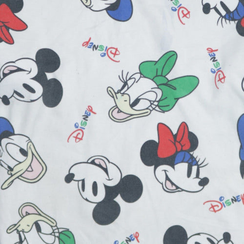 Disney Women White Multicoloured Sweatshirt L Mickey & Friends Print