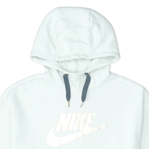 Nike Air Women's White Long Sleeve Pullover Hoodie Size S