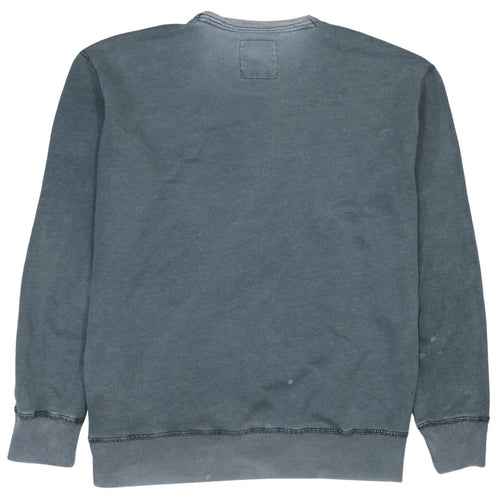Hollister Men's Grey Pullover Sweatshirt M Regular Fit Logo Crew Neck