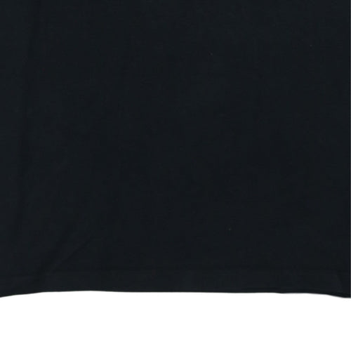Ellesse Womens Black Logo T-Shirt Size 14 Casual Short Sleeve
