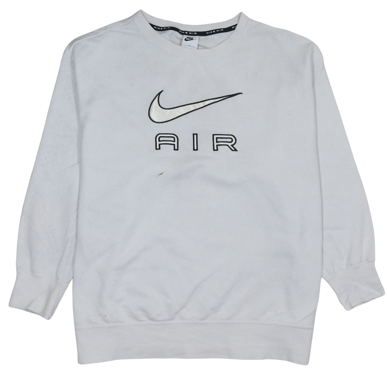 Nike Air White Women's 1X Pullover Sweatshirt with Logo Print