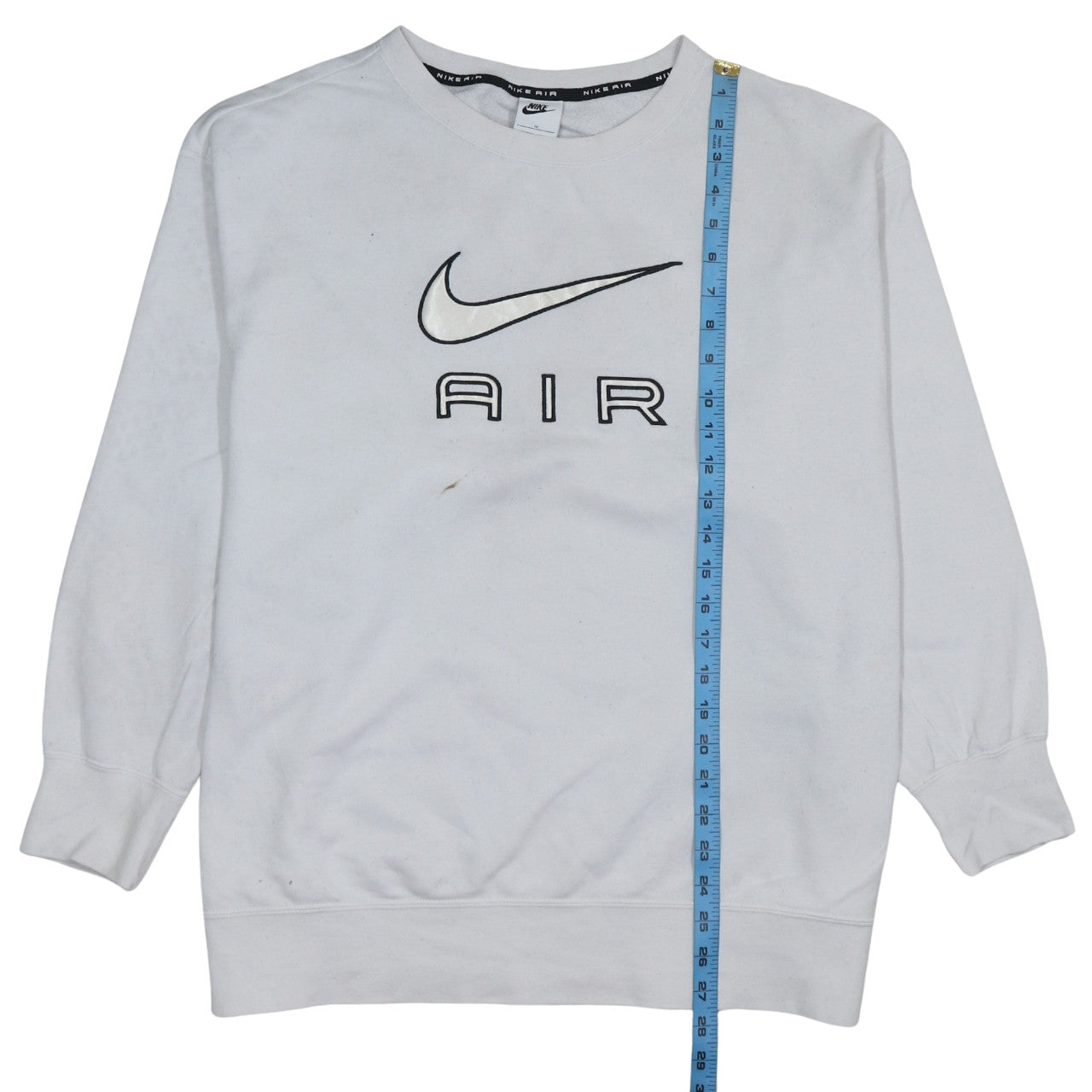 Nike Air White Women's 1X Pullover Sweatshirt with Logo Print