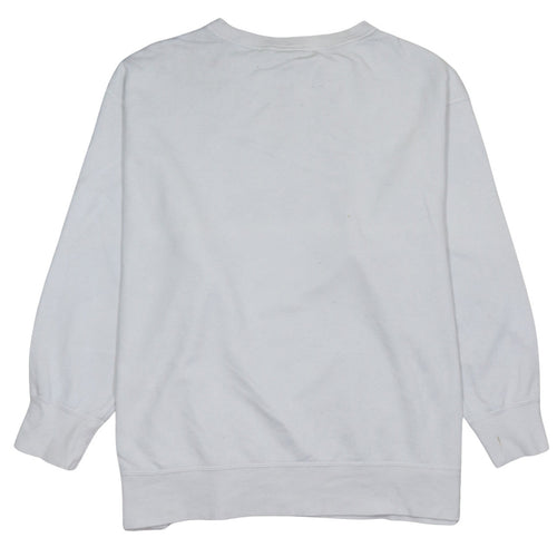 Nike Air White Women's 1X Pullover Sweatshirt with Logo Print