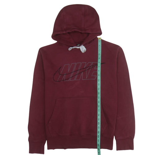 Nike Men’s Red Pullover Hoodie M Regular Fit Sportswear