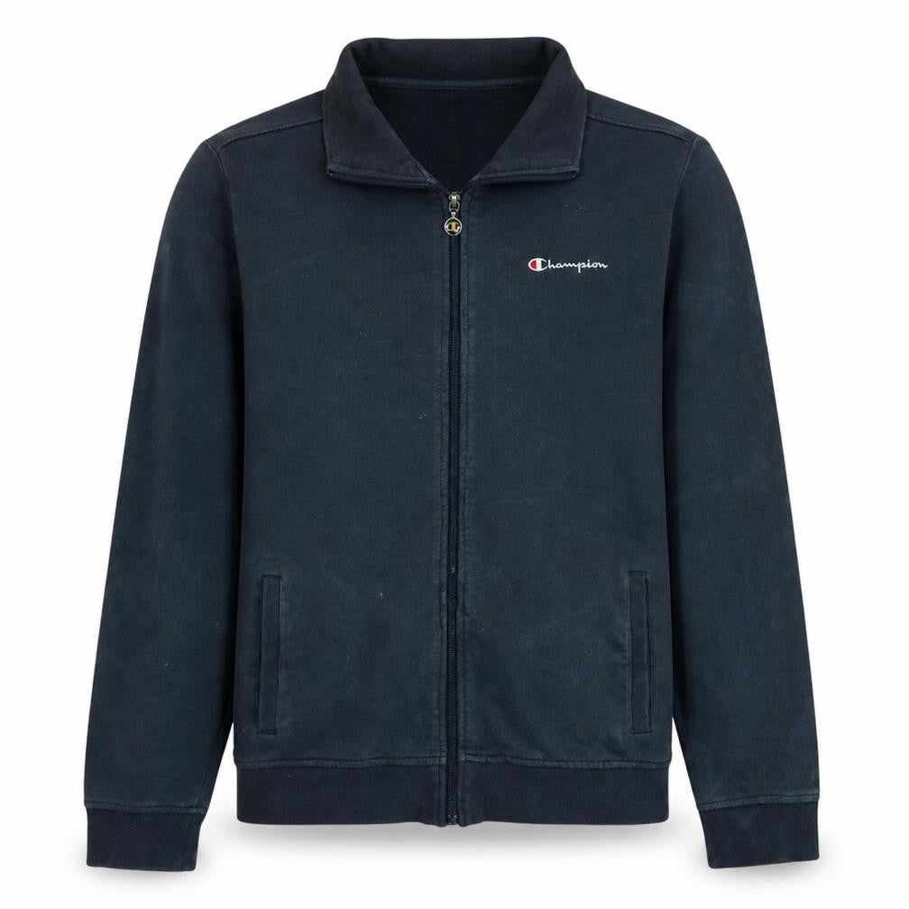 Front view of Champion Men's Blue XL Full Zip Sweatshirt Jacket