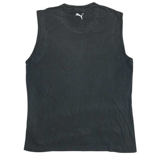 Puma Men's Black XL Sleeveless Logo Tank Top Gym Training Jersey