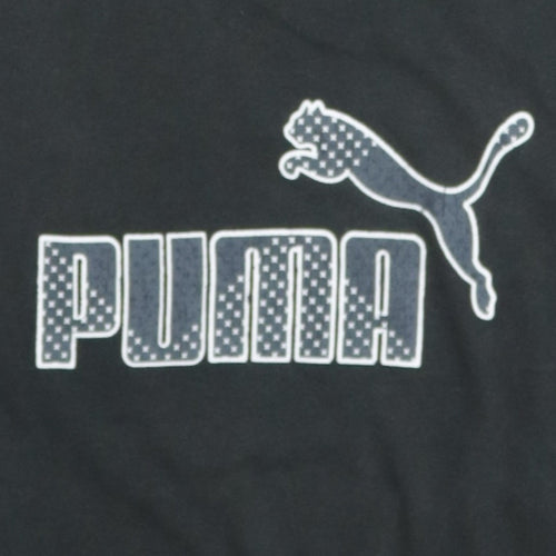 Puma Men's Black XL Sleeveless Logo Tank Top Gym Training Jersey