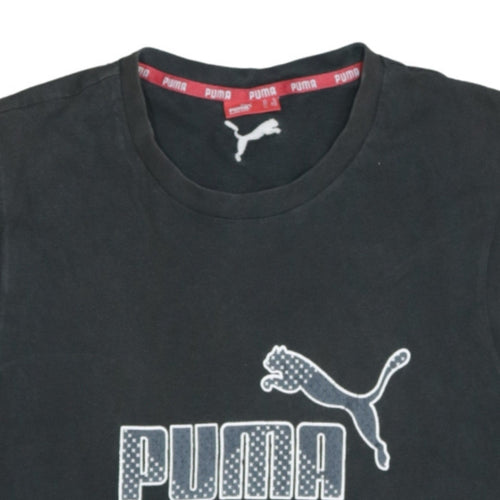Puma Men's Black XL Sleeveless Logo Tank Top Gym Training Jersey