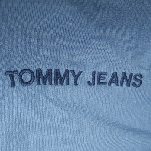 Tommy Jeans Mens Blue Colour Block Crew Neck Sweatshirt XL