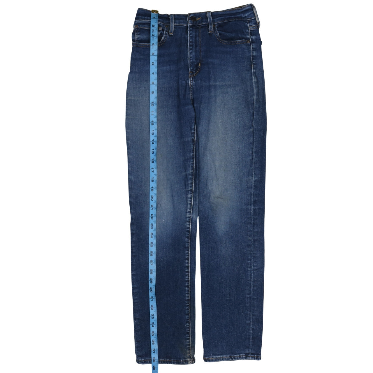 Levi's 724 High Rise Straight Blue Denim Women's Jeans Size 28